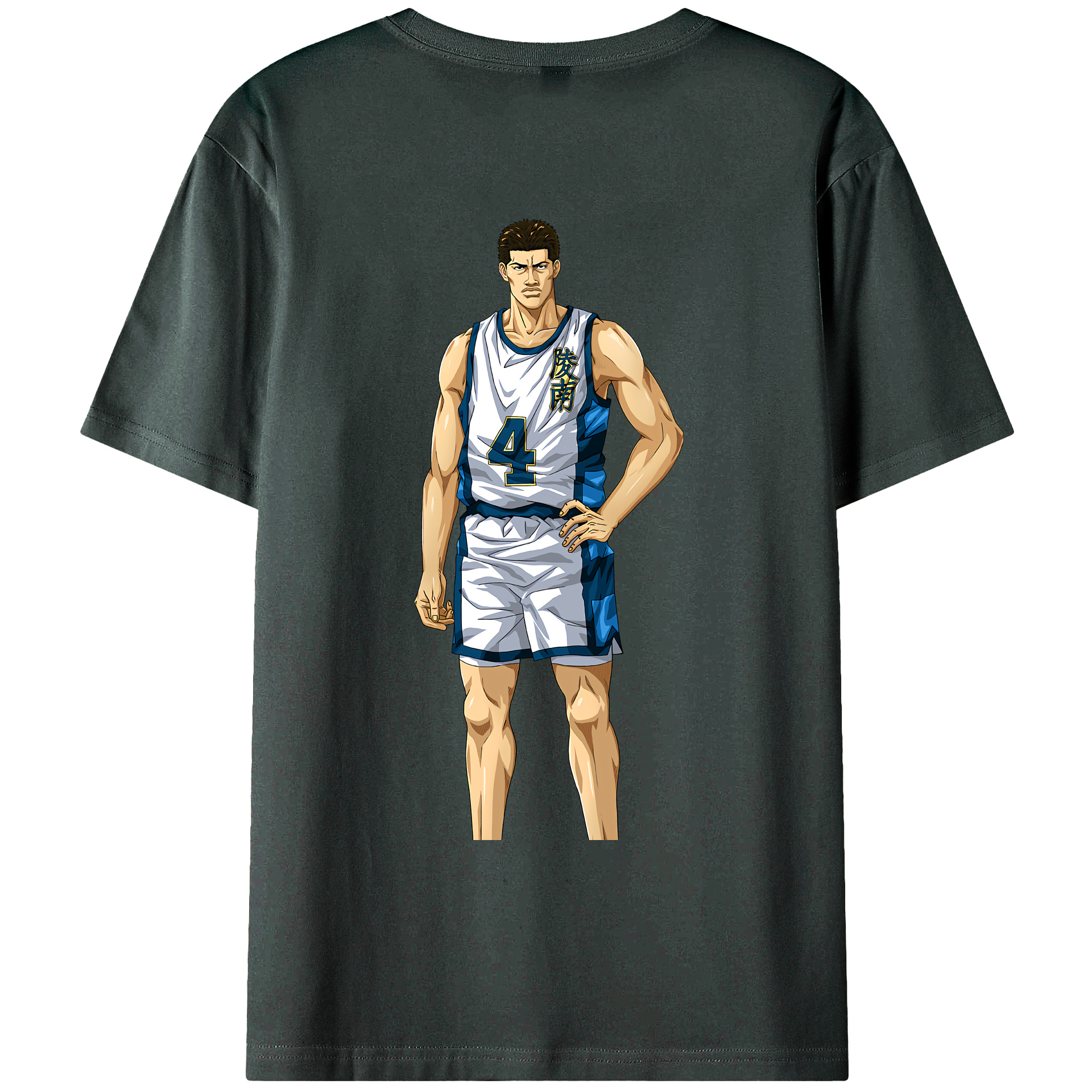（画像用） SLAM DUNK／スラムダンク 綿100％ メンズ半袖Tシャツ（バックプリント） 通気性